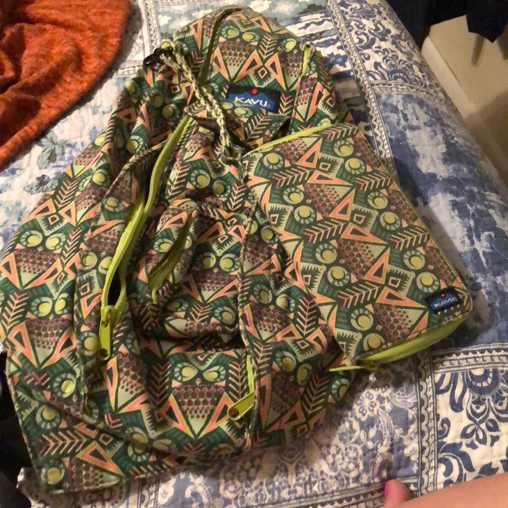 Kavu backpack and wallet